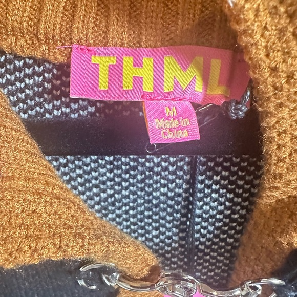 THML Black and Brown Cardigan with Horse Motif - NWT - Picture 3 of 5